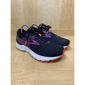 BROOKS Adrenaline GTS 19 Black Purple Running Shoes Size 10